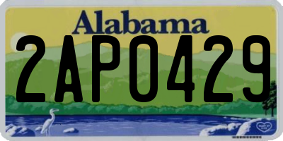 AL license plate 2AP0429