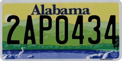 AL license plate 2AP0434