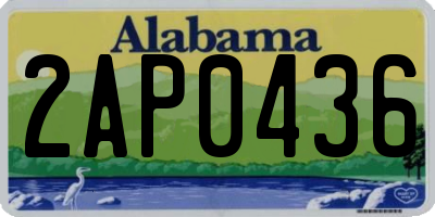 AL license plate 2AP0436