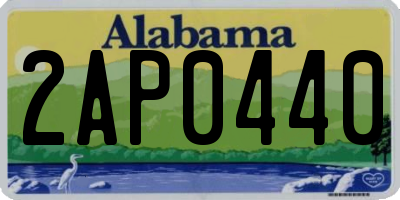 AL license plate 2AP0440