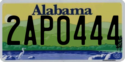 AL license plate 2AP0444