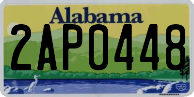 AL license plate 2AP0448