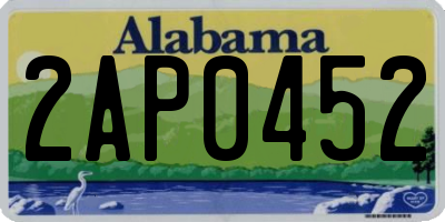 AL license plate 2AP0452