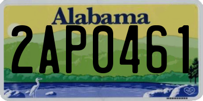 AL license plate 2AP0461