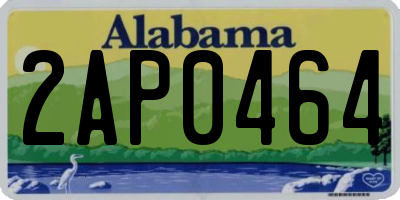 AL license plate 2AP0464