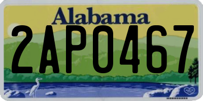 AL license plate 2AP0467