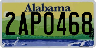 AL license plate 2AP0468
