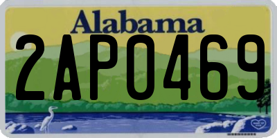 AL license plate 2AP0469