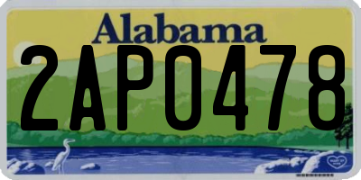 AL license plate 2AP0478