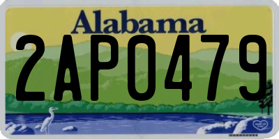 AL license plate 2AP0479