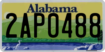 AL license plate 2AP0488
