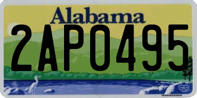 AL license plate 2AP0495