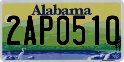 AL license plate 2AP0510
