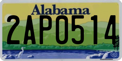 AL license plate 2AP0514