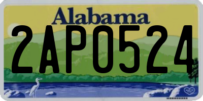 AL license plate 2AP0524