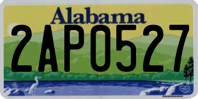 AL license plate 2AP0527