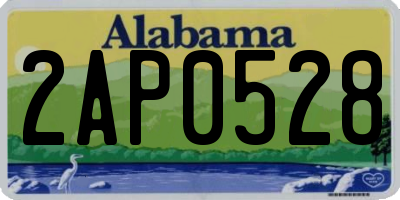 AL license plate 2AP0528