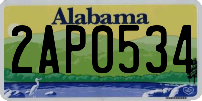 AL license plate 2AP0534