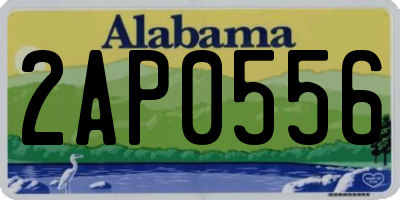 AL license plate 2AP0556