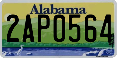 AL license plate 2AP0564