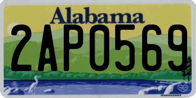 AL license plate 2AP0569