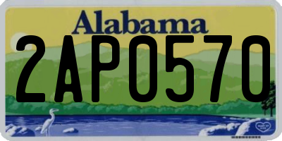 AL license plate 2AP0570