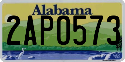 AL license plate 2AP0573