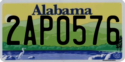 AL license plate 2AP0576