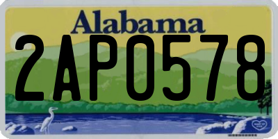 AL license plate 2AP0578