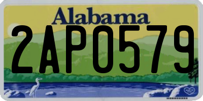 AL license plate 2AP0579
