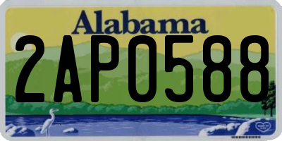 AL license plate 2AP0588
