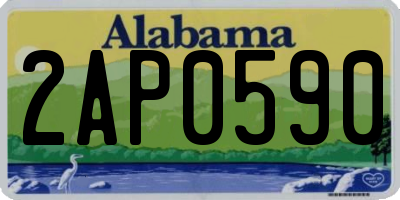 AL license plate 2AP0590