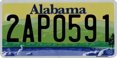 AL license plate 2AP0591