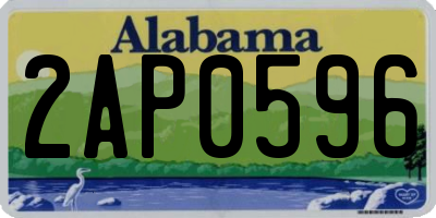 AL license plate 2AP0596