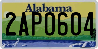 AL license plate 2AP0604