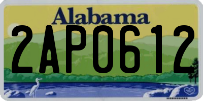AL license plate 2AP0612