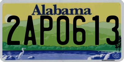 AL license plate 2AP0613