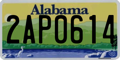 AL license plate 2AP0614