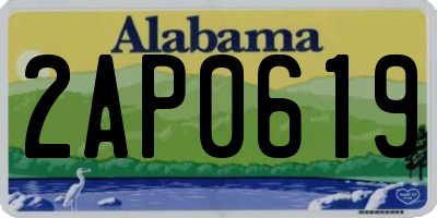 AL license plate 2AP0619