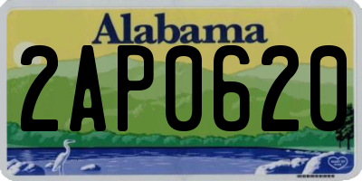 AL license plate 2AP0620