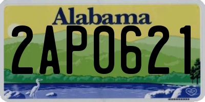 AL license plate 2AP0621