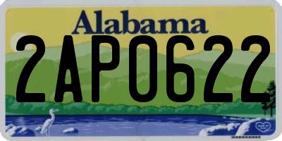AL license plate 2AP0622
