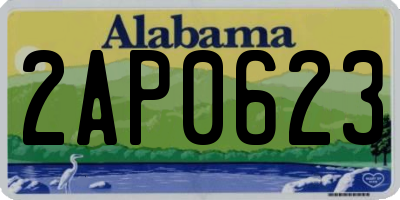 AL license plate 2AP0623