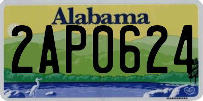 AL license plate 2AP0624