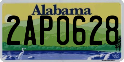 AL license plate 2AP0628