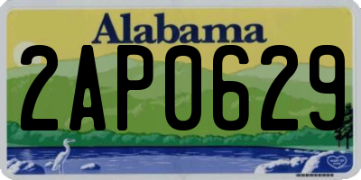 AL license plate 2AP0629