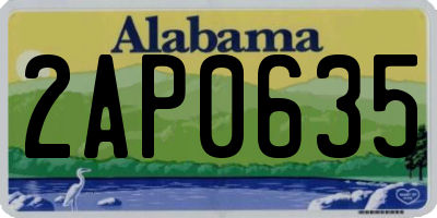 AL license plate 2AP0635