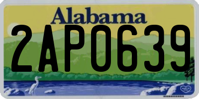 AL license plate 2AP0639
