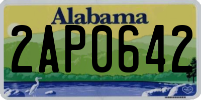 AL license plate 2AP0642