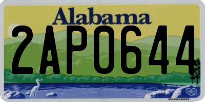AL license plate 2AP0644
